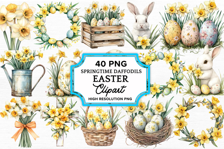 Daffodils Clipart Image 17