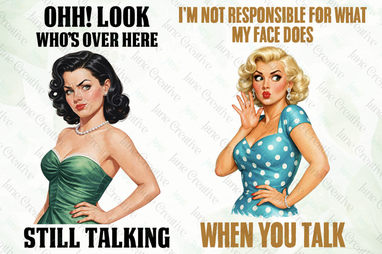 Funny Pin-up Girl Clipart