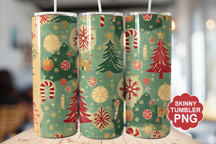 Christmas Tree Tumbler | Christmas Tumbler Wrap example image 1
