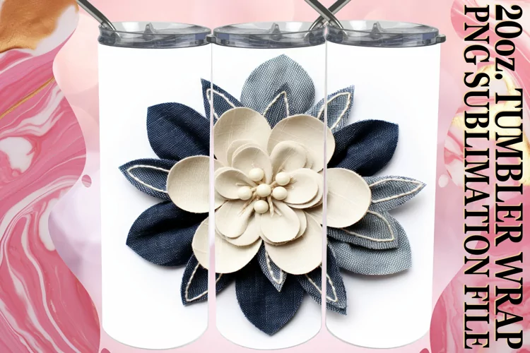 Blossoming Beauty 3D Flower Tumbler 20oz Art