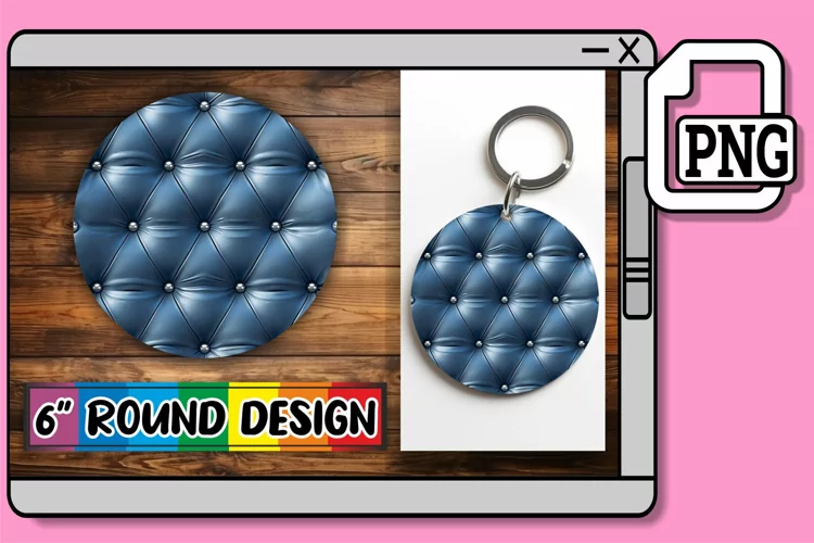 Puff Pattern Effect Round Circle Sublimation