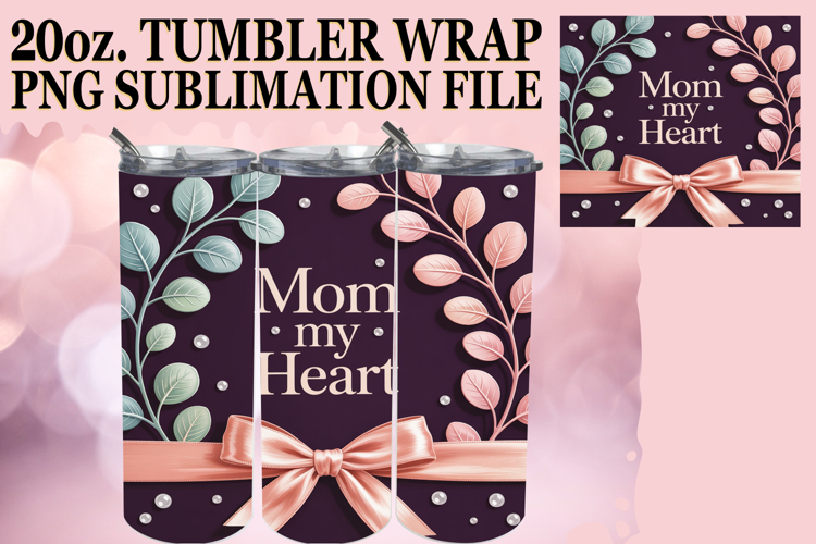 Happy Vibes 20oz tumbler wrap, Mothers Day