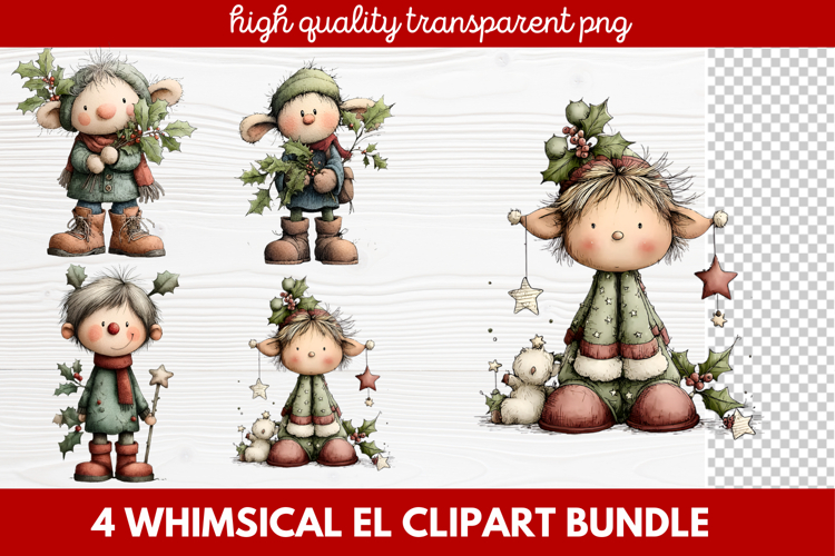 Cute Elf Clipart Image 21