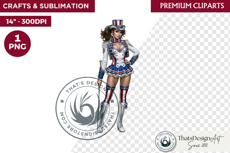 4th of July Character clipart, Patriotic Americana PNG