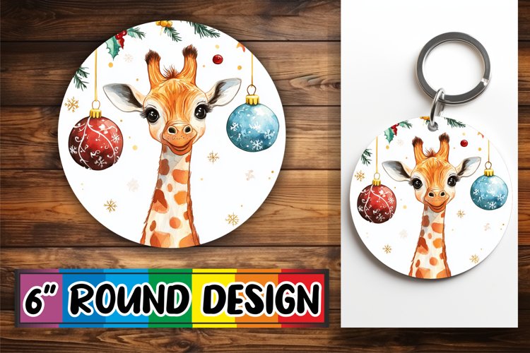 Trendy Circle PNG Car Coaster Design , Xmas