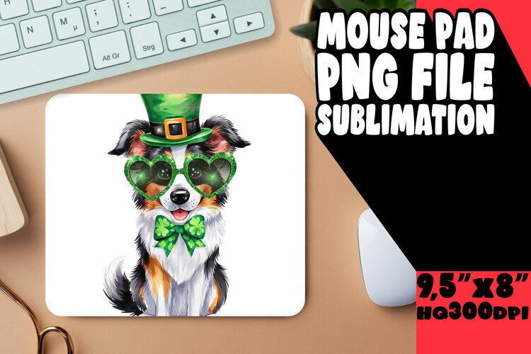 Bright MOUSE PAD Sublimation Style, St Patrick example image 1