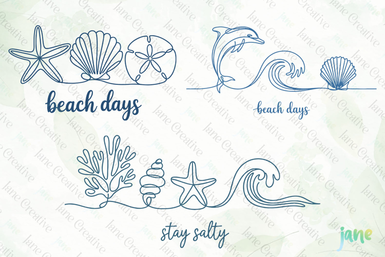 Retro Summer Coastal SVG PNG Clipart