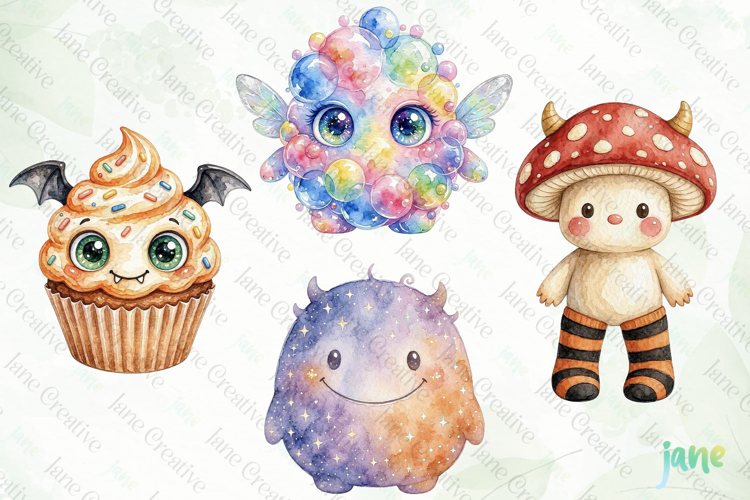 Cute Whimsical Monster Clipart