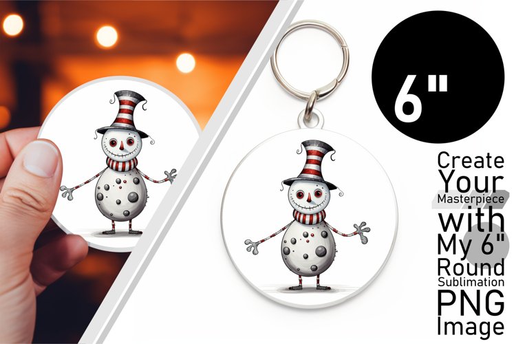 Festive Snowman Circle Decor example image 1