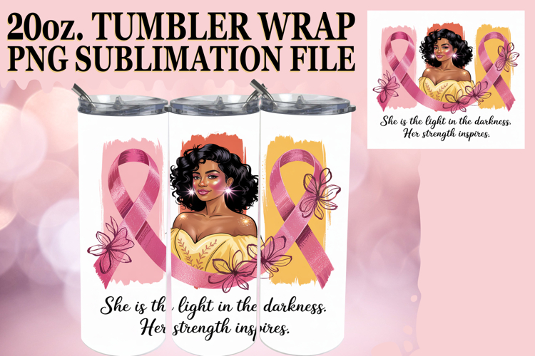 Lively Sublimation 20oz tumbler wrap, Cancer