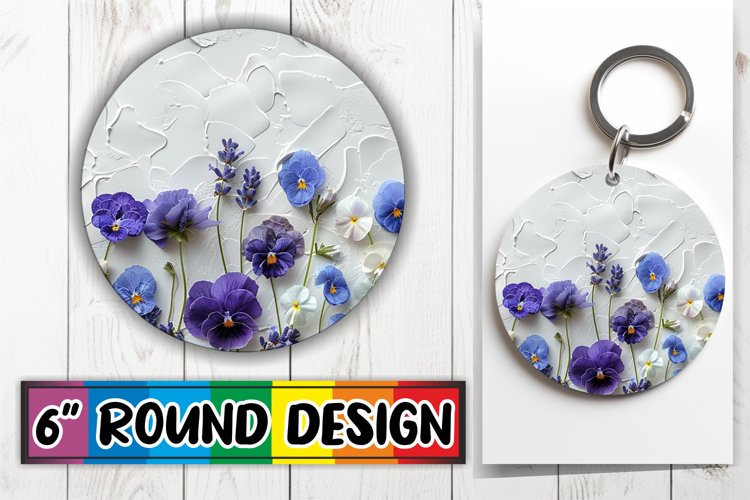 Blossom Bash Design Circle - Sublimate Bliss Round example image 1
