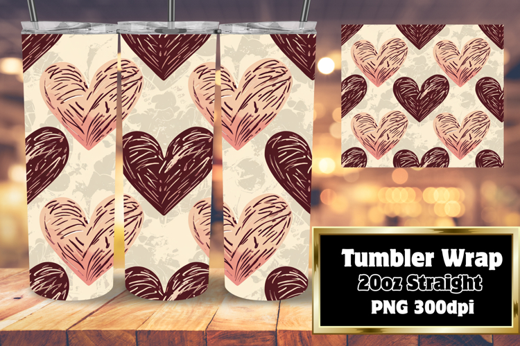 Personalized Tumbler Artwork , Heart