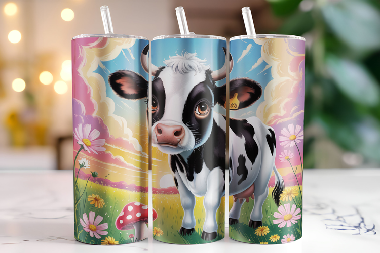 Cow Tumbler Wrap | Sublimation | Tumblers