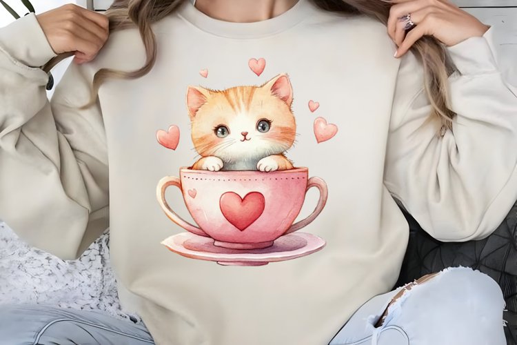 Cute Cat Clipart Image 12