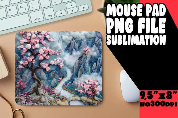 Luminous 3D Summer Mouse Pad Sublimation