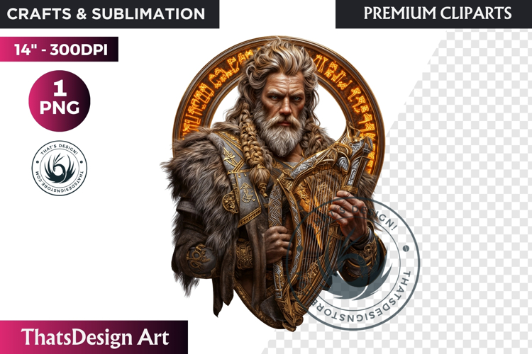 Viking Aesir & Vanir Norse God Illustrations PNG Clipart