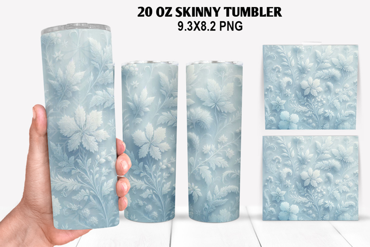 Flowers Skinny Tumbler 20oz Wrap Design, Spring Tumbler Wrap
