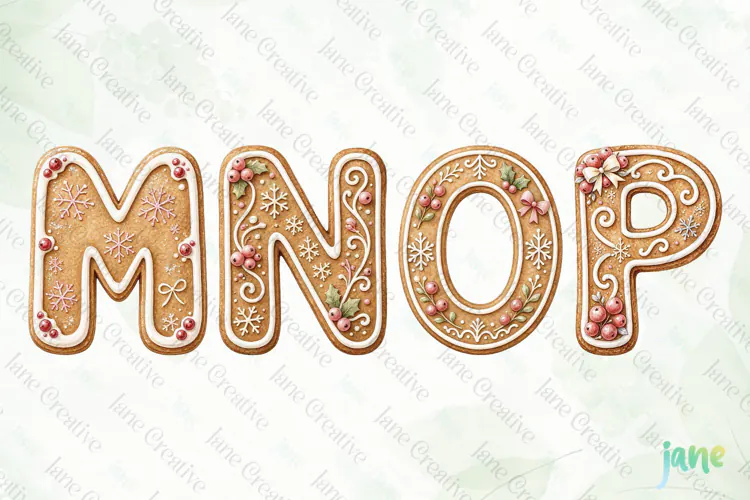 Cookie Letters Clipart