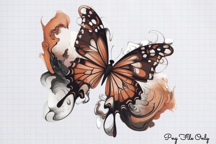 Smoke Butterflies Clipart PNG