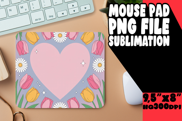 COZY DESK PAD FUN SUBLIMATION, Flowers