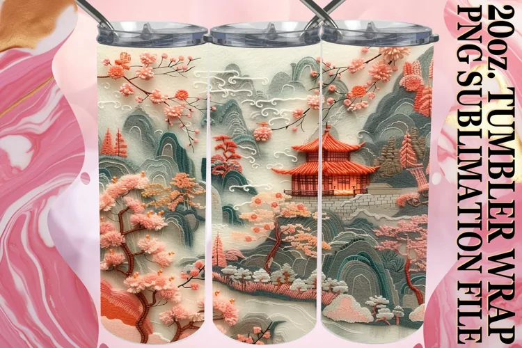 Springtime Beauty Landscape Tumbler Wrap - 20oz