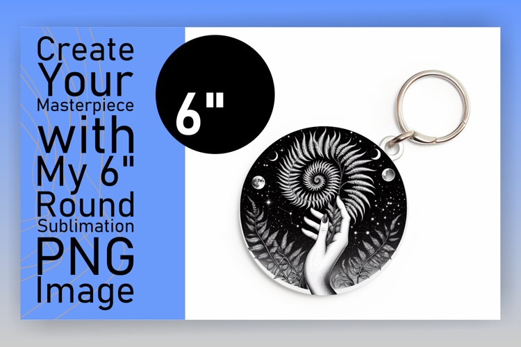 Lovely Round Design for Keychains , Mystic