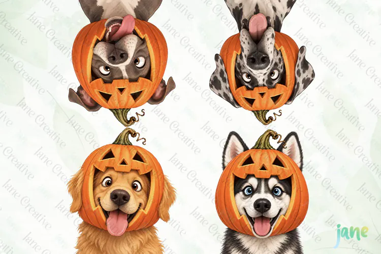 Cute Halloween Dog Clipart