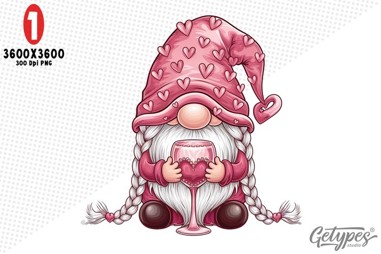 Valentine Gnome Clipart Image 8
