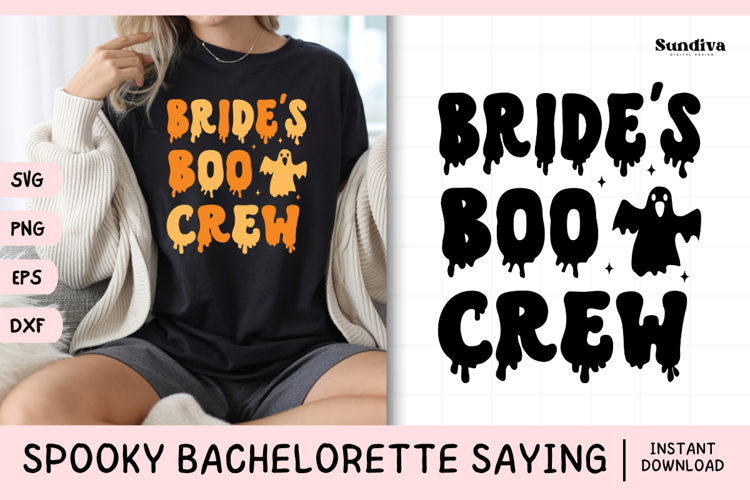 Spooky Bachelorette Party Saying SVG | Brides Boo Crew