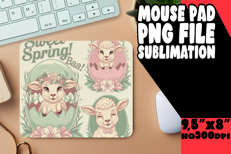 Sweet Mouse Pad Design Sublimation, Cute Easter