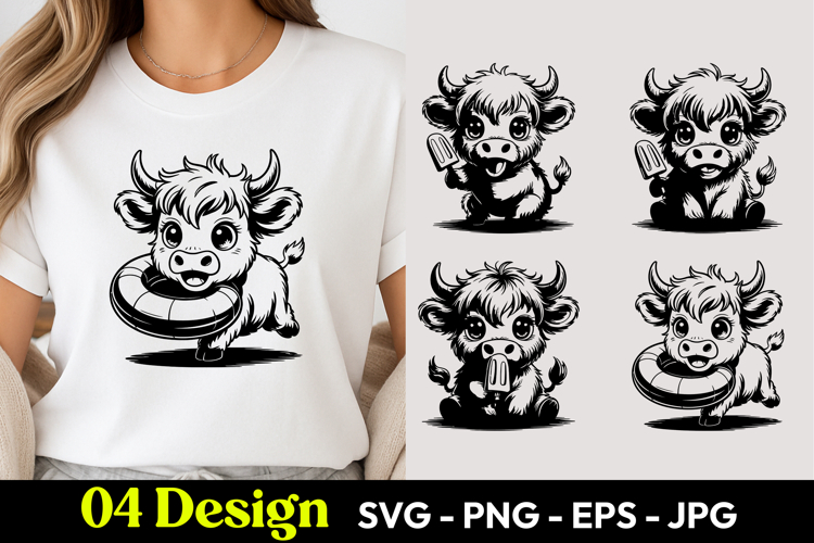 Cute Cartoon Cow Image 16