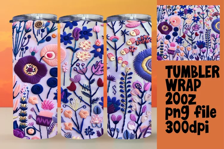 Vibrant Bold 20oz Tumbler Wrap