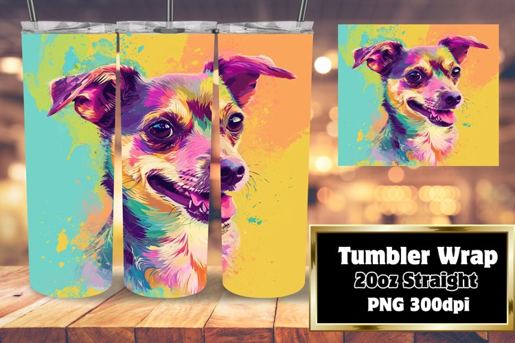 Splash of Canine Charm Tumbler Design