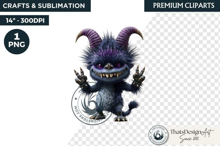 Halloween Little Monster Clipart Png, Spooky Cute Fantasy