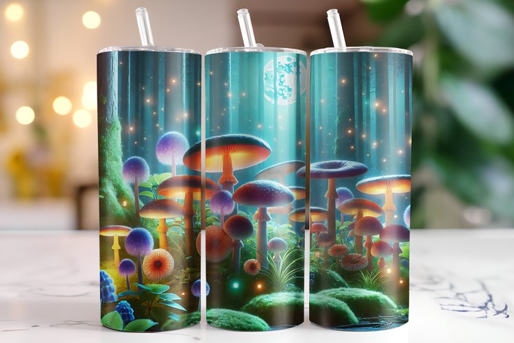 Mushrooms Tumbler Wrap | Sublimation | Tumblers