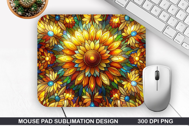 Flowers Mouse Pad Sublimation, Summer Mouse Pad PNG