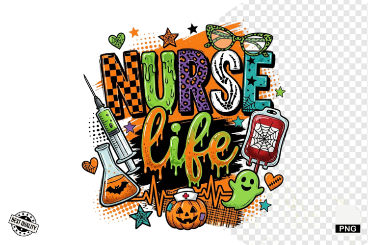 Halloween Nurse PNG Sublimation
