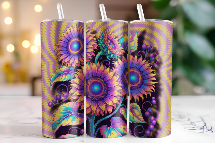Sunflowers Tumbler Wrap | Sublimation | Tumblers