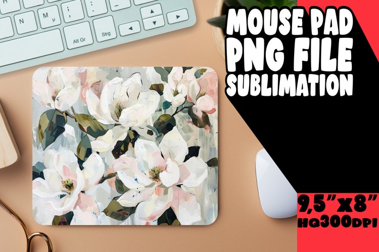 Springtime Meadow Blossom Mouse Pad Design