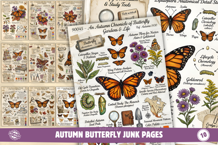 Autumn Butterfly Junk Journal