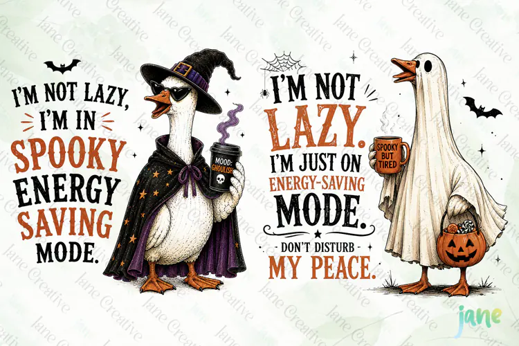 Funny Halloween Goose Clipart