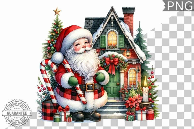 Santa Christmas Clipart Image 19