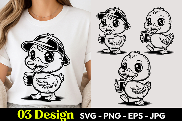 Cute Explorer Chick SVG PNG