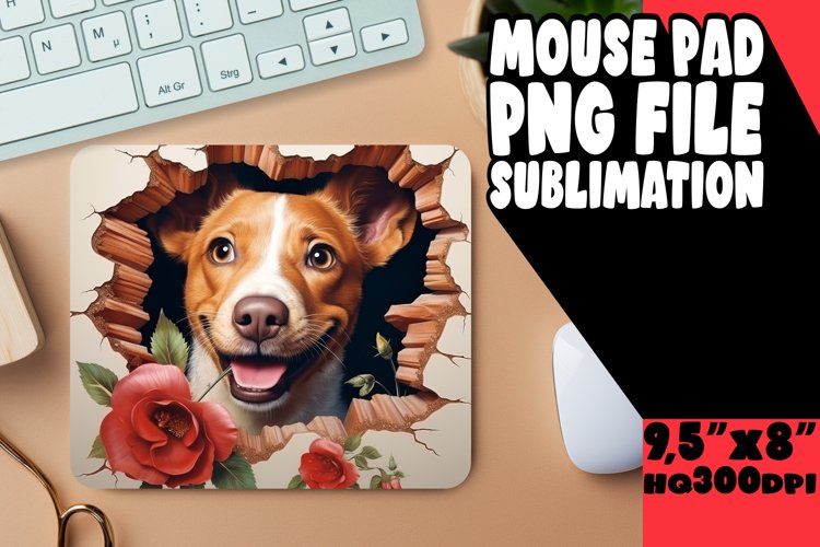 Cute 3D Hole Mouse Pad: Animal Extravaganza