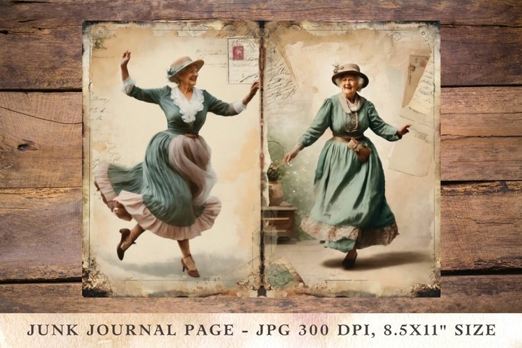 Printable Junk Journal Pages grandma 2 example image 1