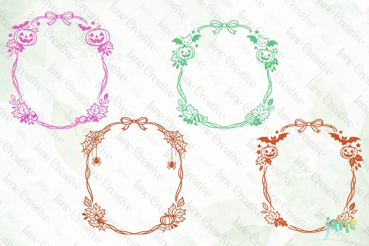 Halloween Border SVG PNG Clipart example image 1