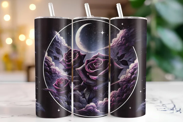 Flowers Tumbler Wrap | Sublimation | Tumblers