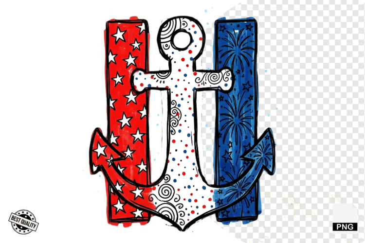 4th of July Undersea Life Clipart example image 1