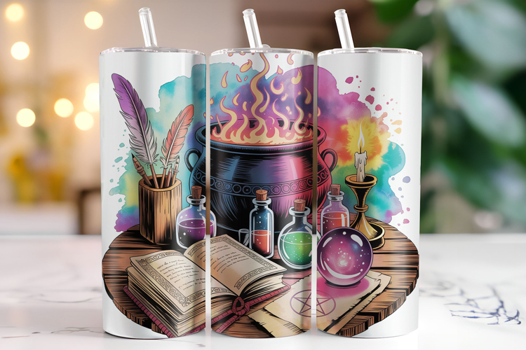 Halloween Tumbler Wrap | Sublimation | Tumblers example image 1