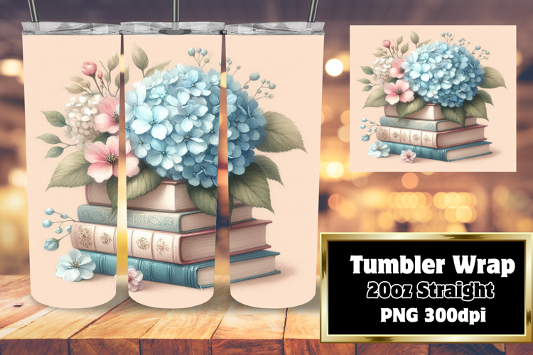 20oz Customizable Tumbler Design , Books